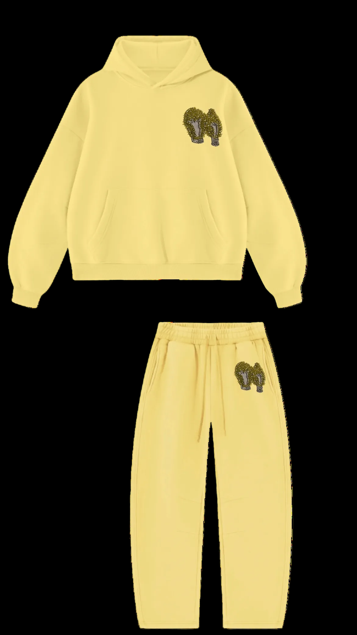Mahanian Beaded Mocasaic Barrel Set:YELLOW
