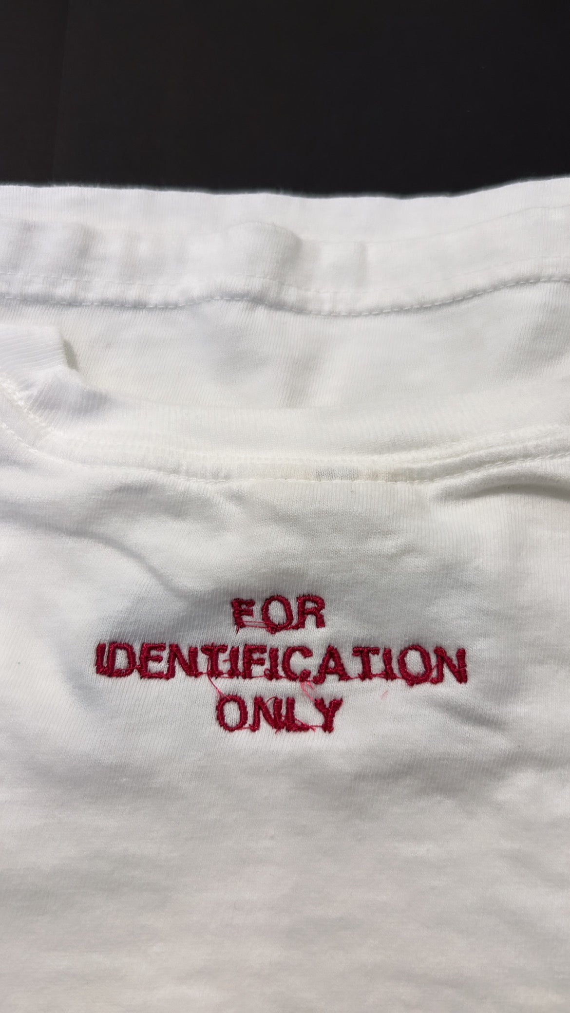 FORIDENTIFICATIONONLY Basic Tee (FITTED)