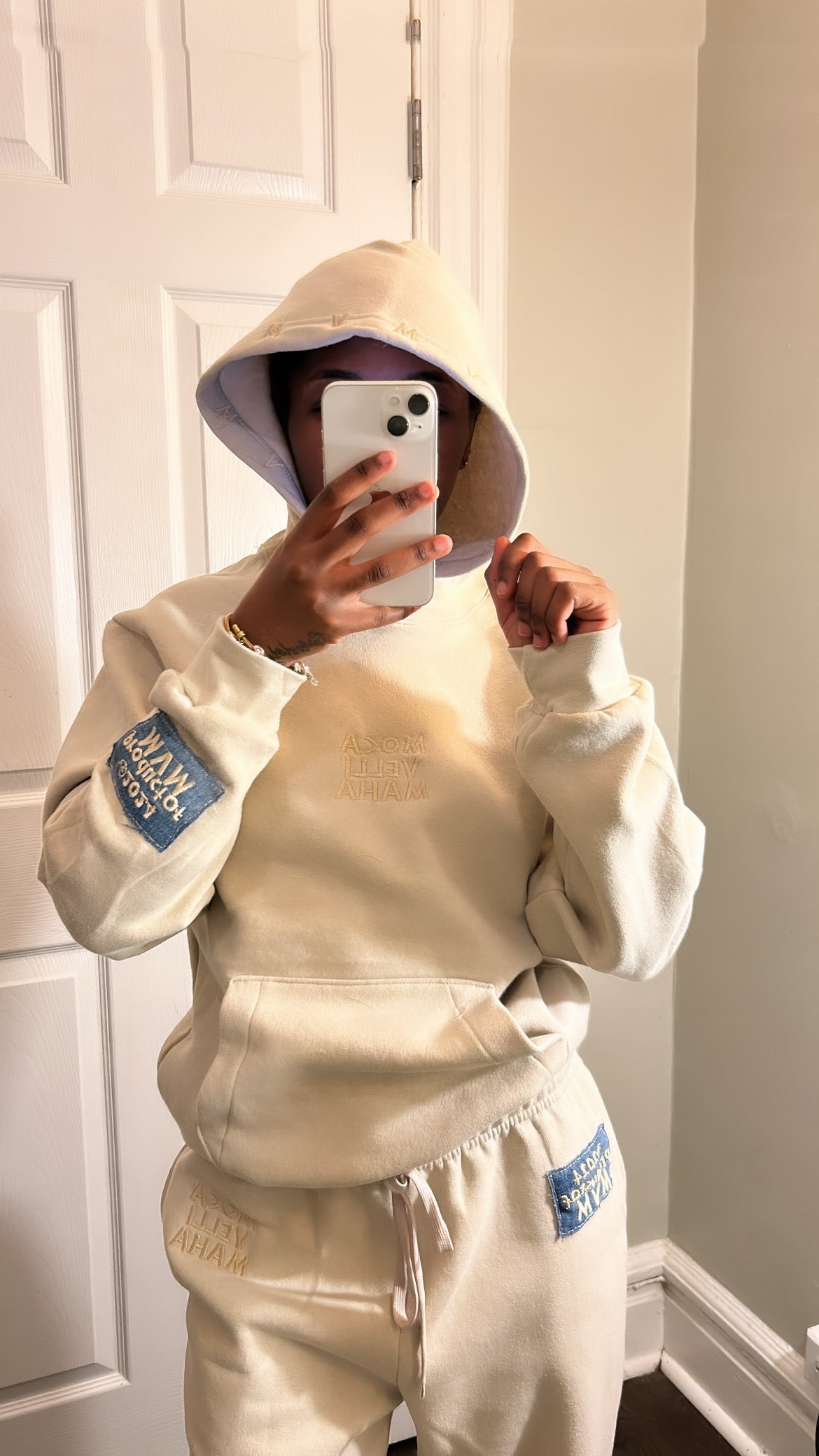 MVM Embroidered Pullover Set (BONE)