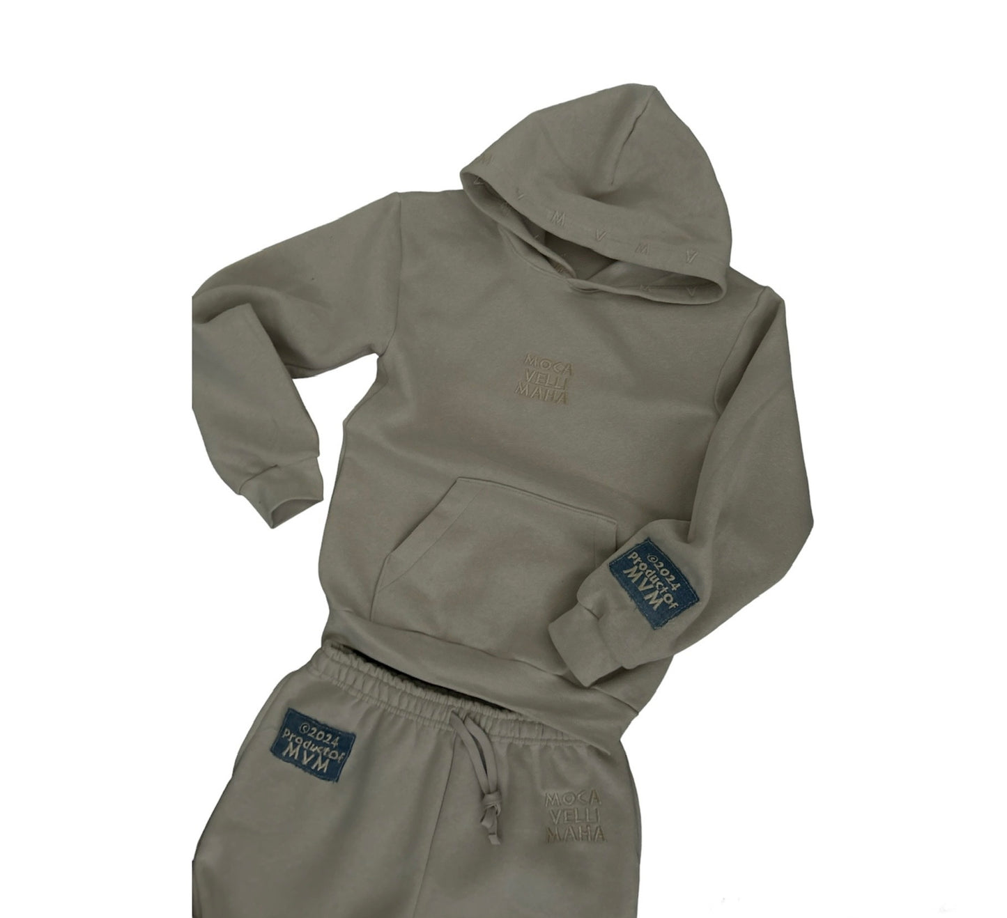 MVM Embroidered Pullover Set (BONE)