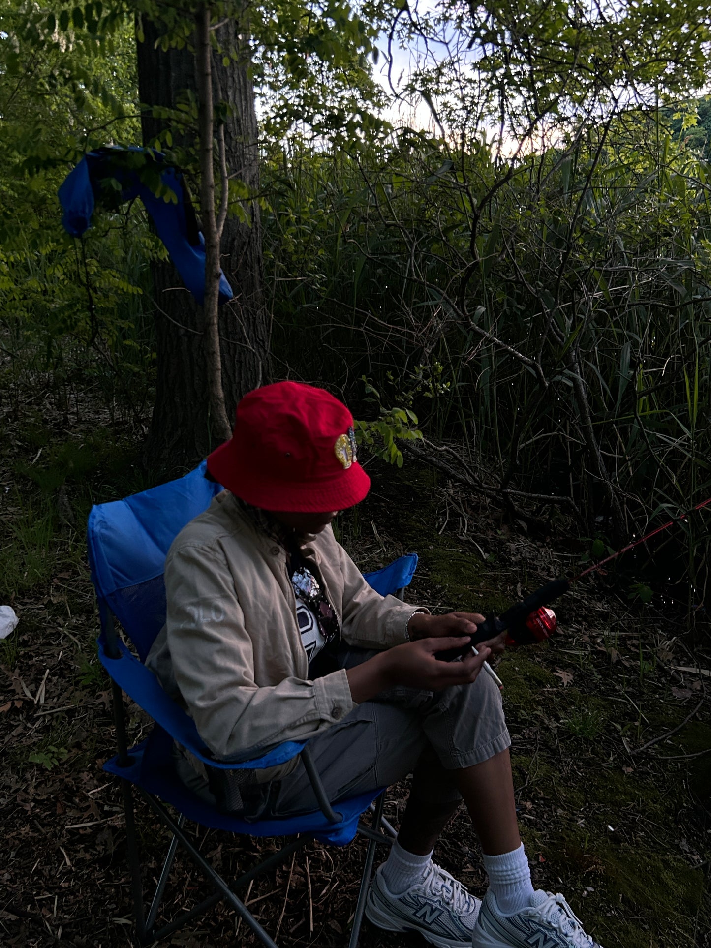 Mahanians Beaded Bucket Hat (RED)