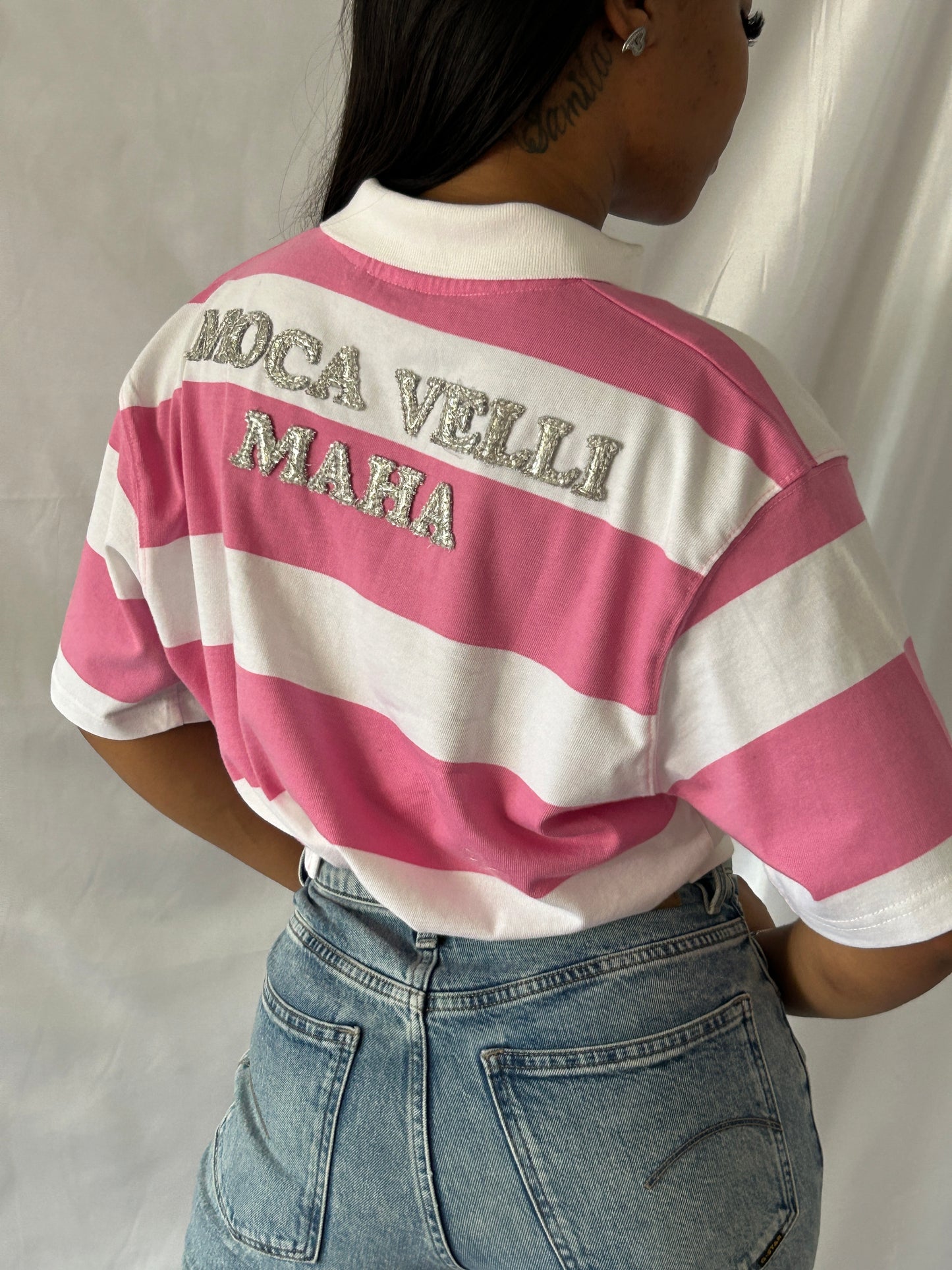 MOCAsaic Beaded Polo Shirt