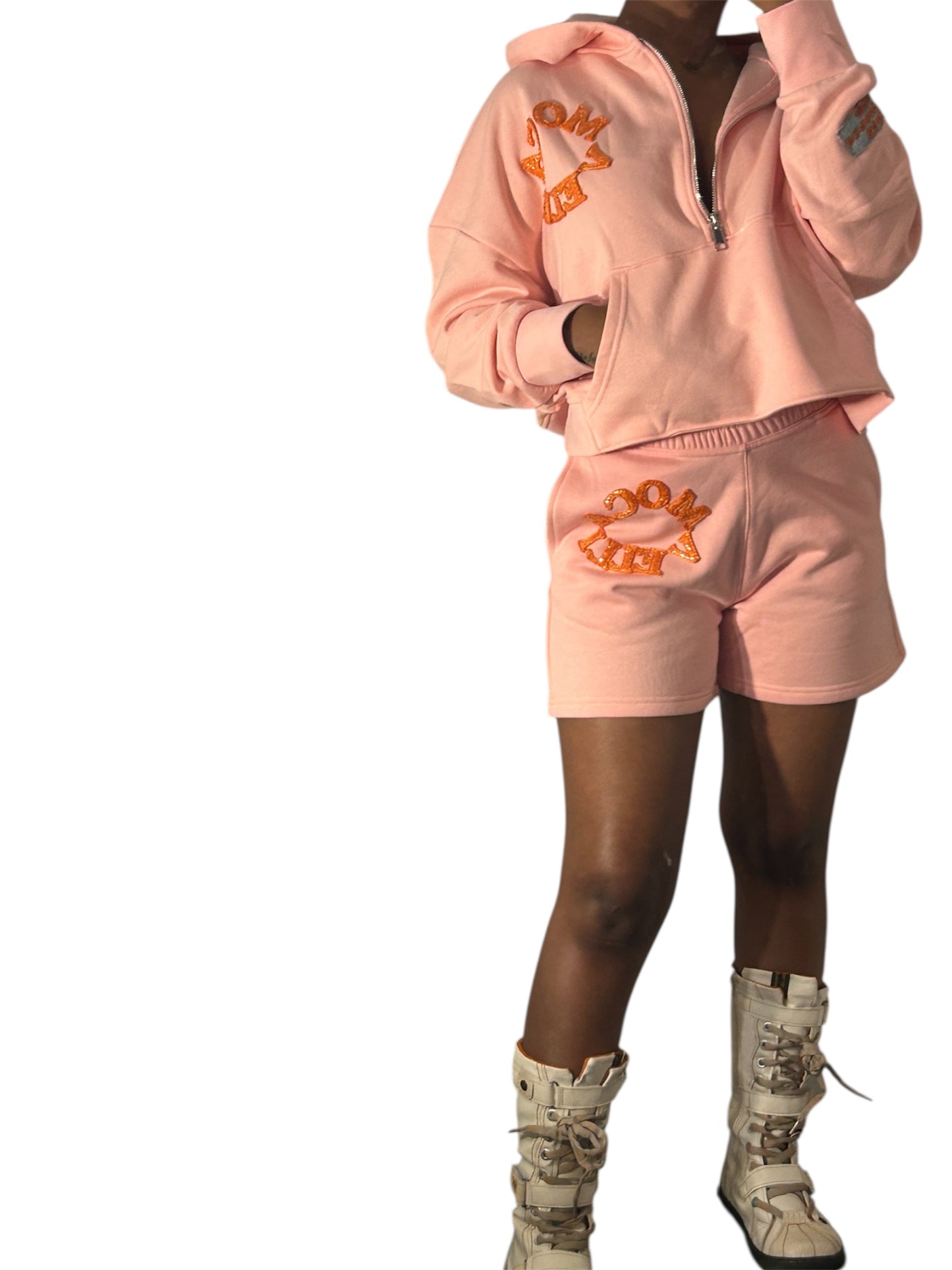 MOCASAIC “peachy” Short Set.