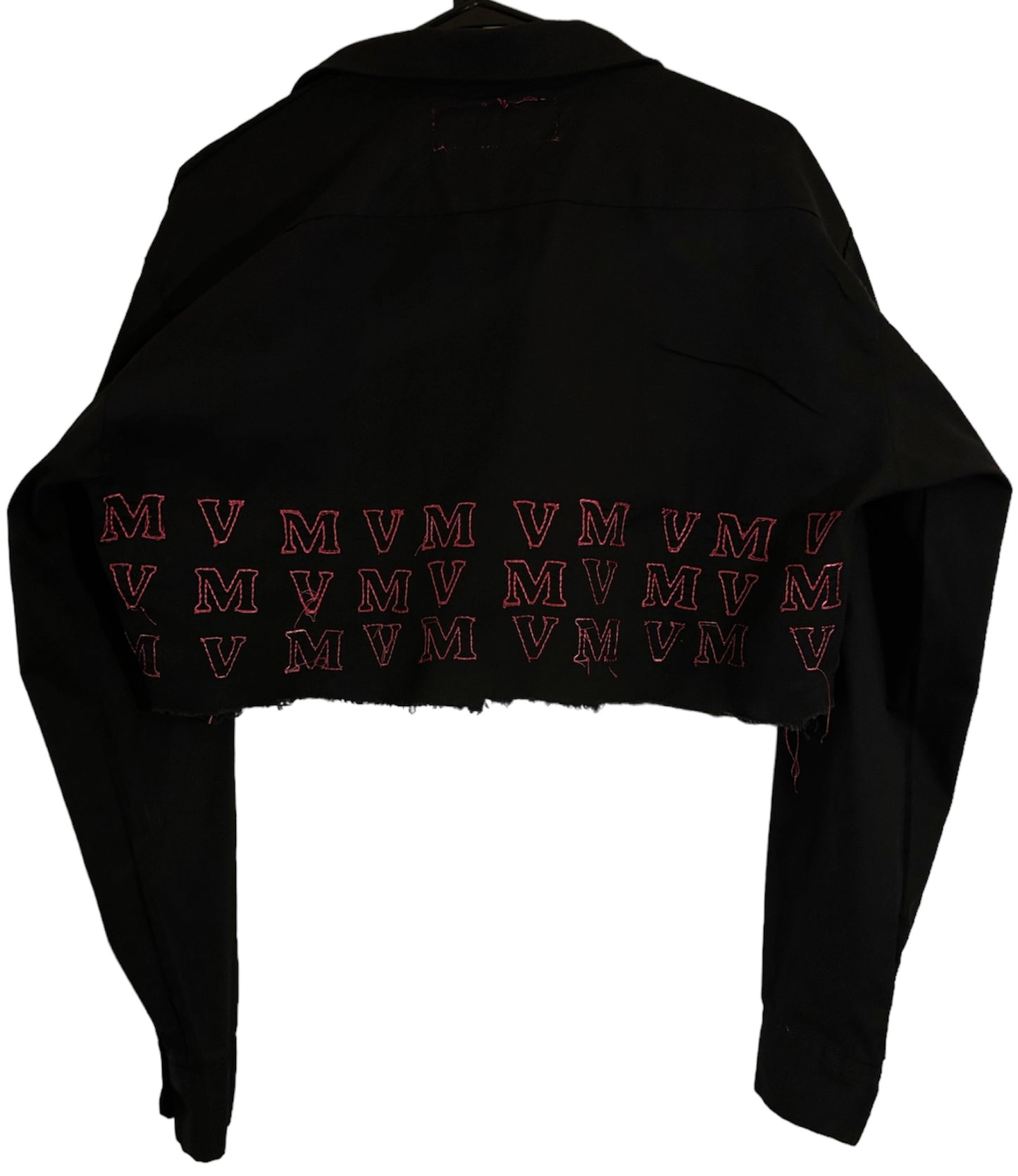 MVM Embroidered Cropped Button Up(long-sleeve)