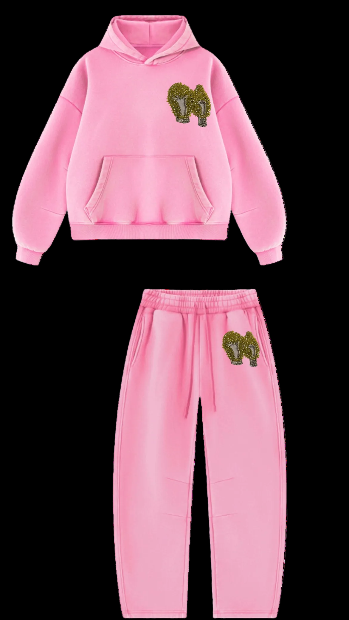 Mahanian Beaded Mocasaic Barrel Set: BLUSH PINK