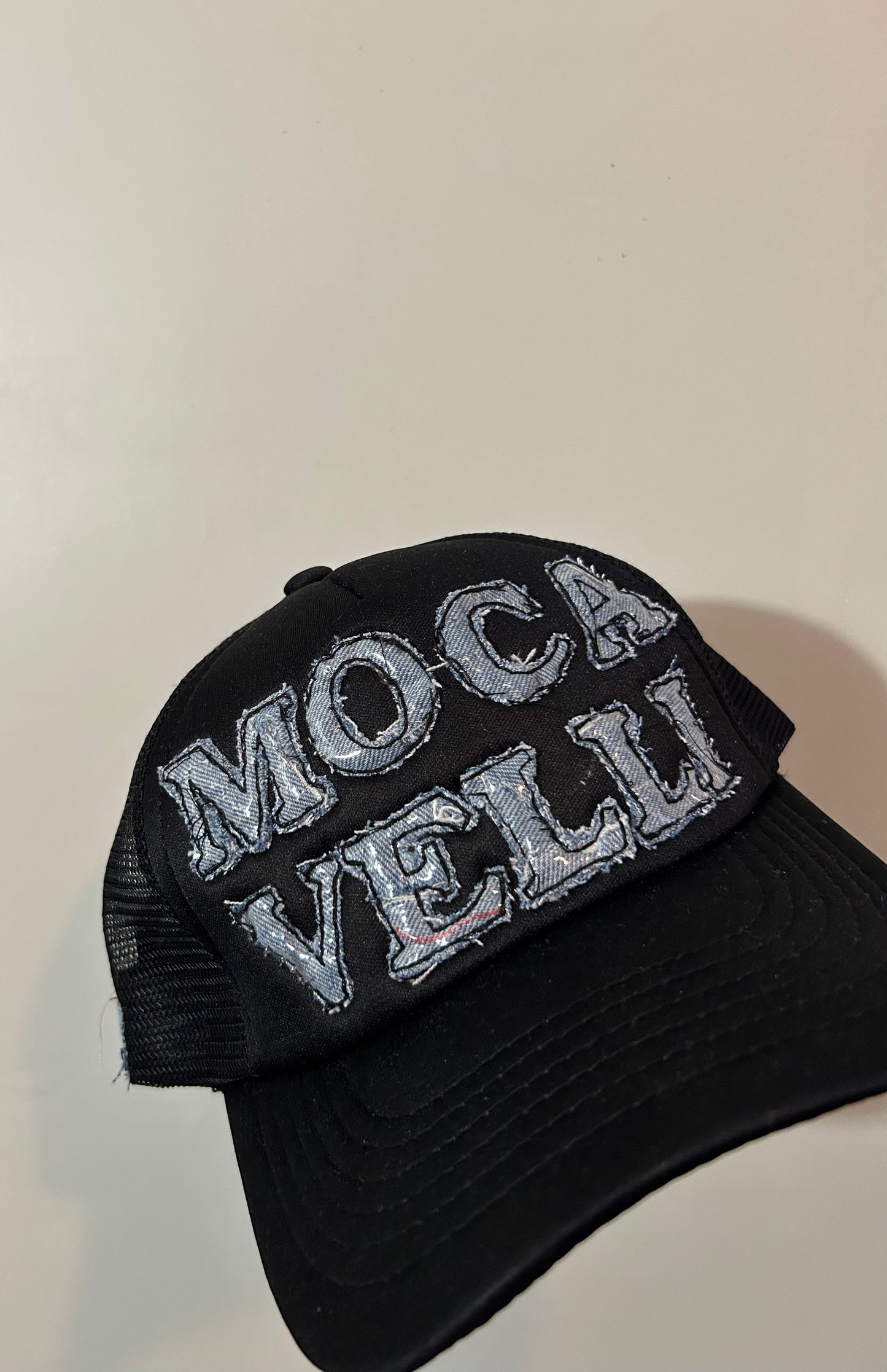 Mocasaic Denim Trucker( black stitching)