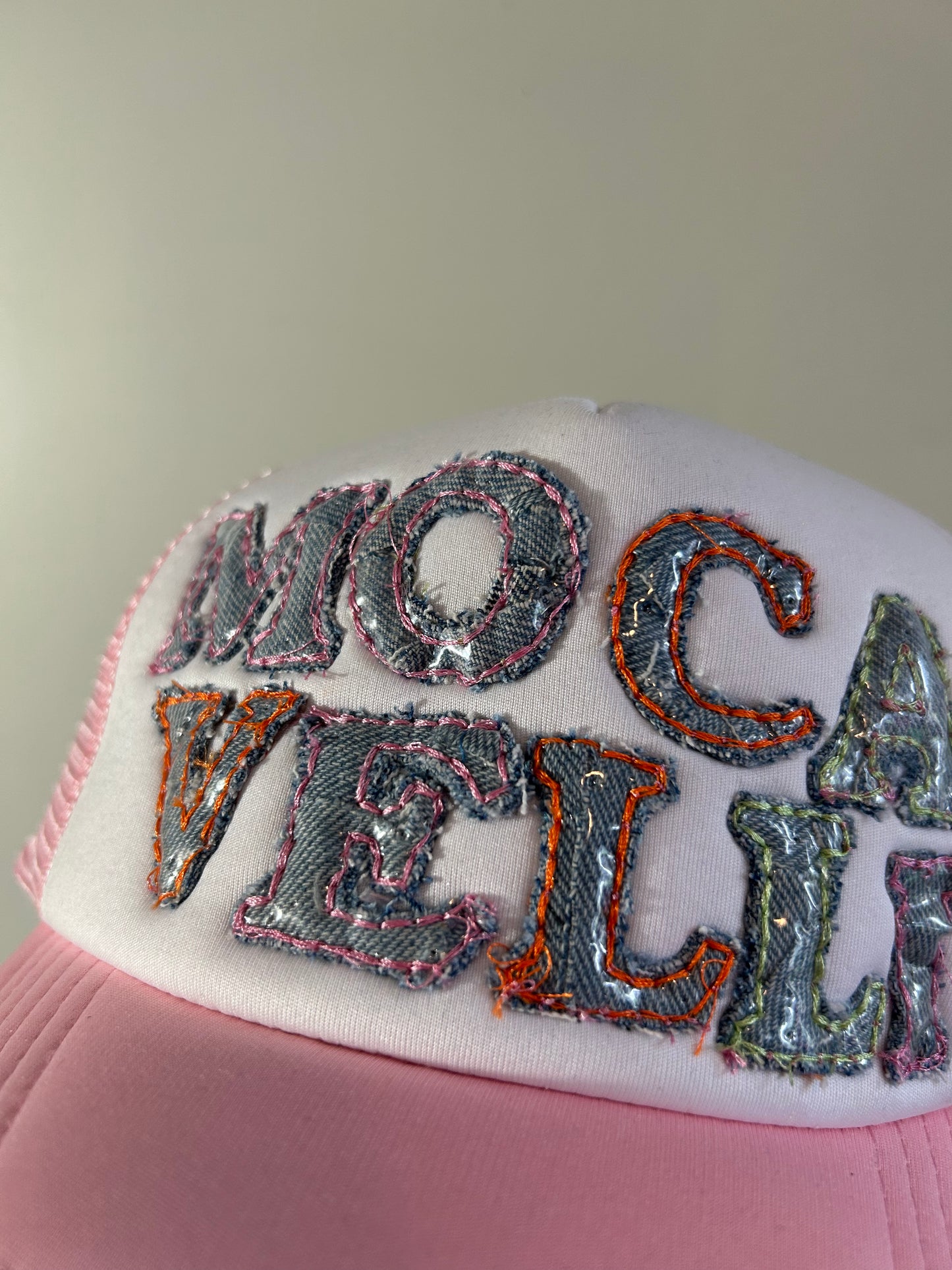 Mocasaic Denim Trucker (Rainbow Sherbet)