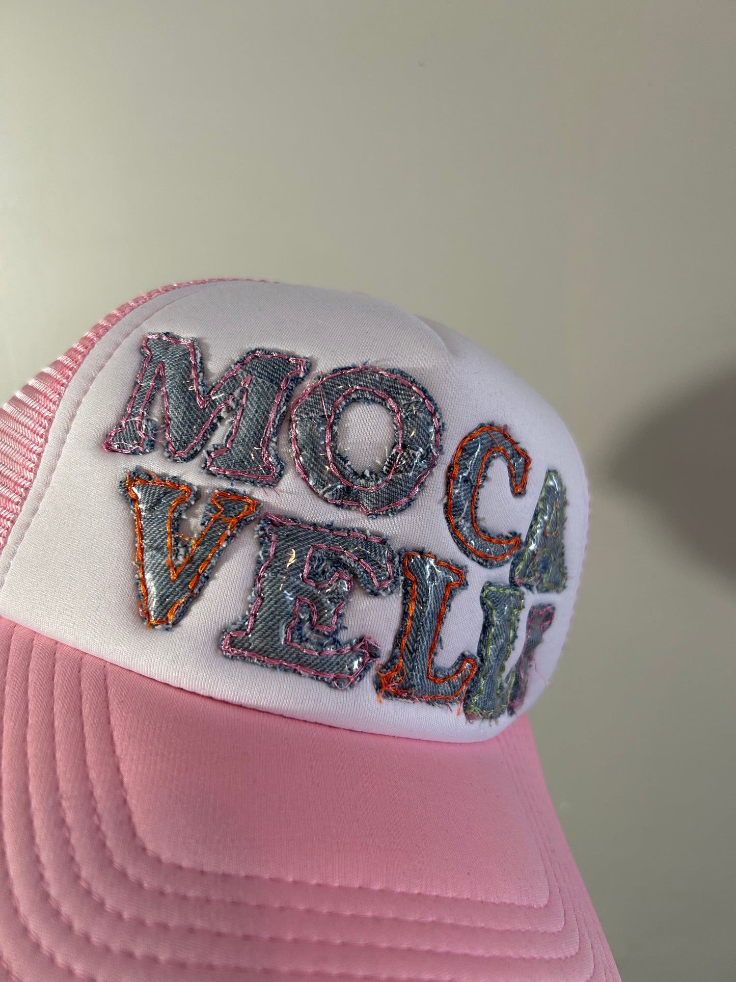 Mocasaic Denim Trucker (Rainbow Sherbet)